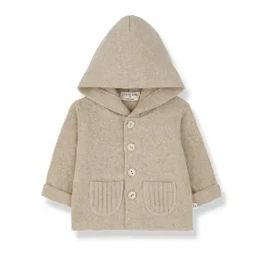 1  In The Family - Knit Hooded Sweater - Beige