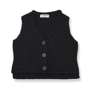 1  In The Family - Sweater Vest - Anthracite