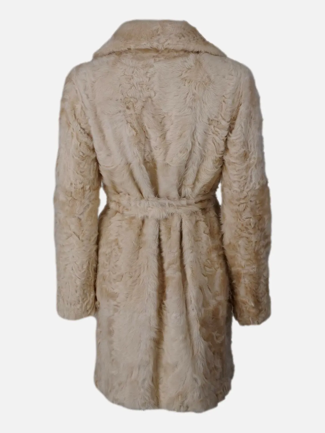 Aloma, 90 cm. - Silk Lamb - Women - Pearl Beige