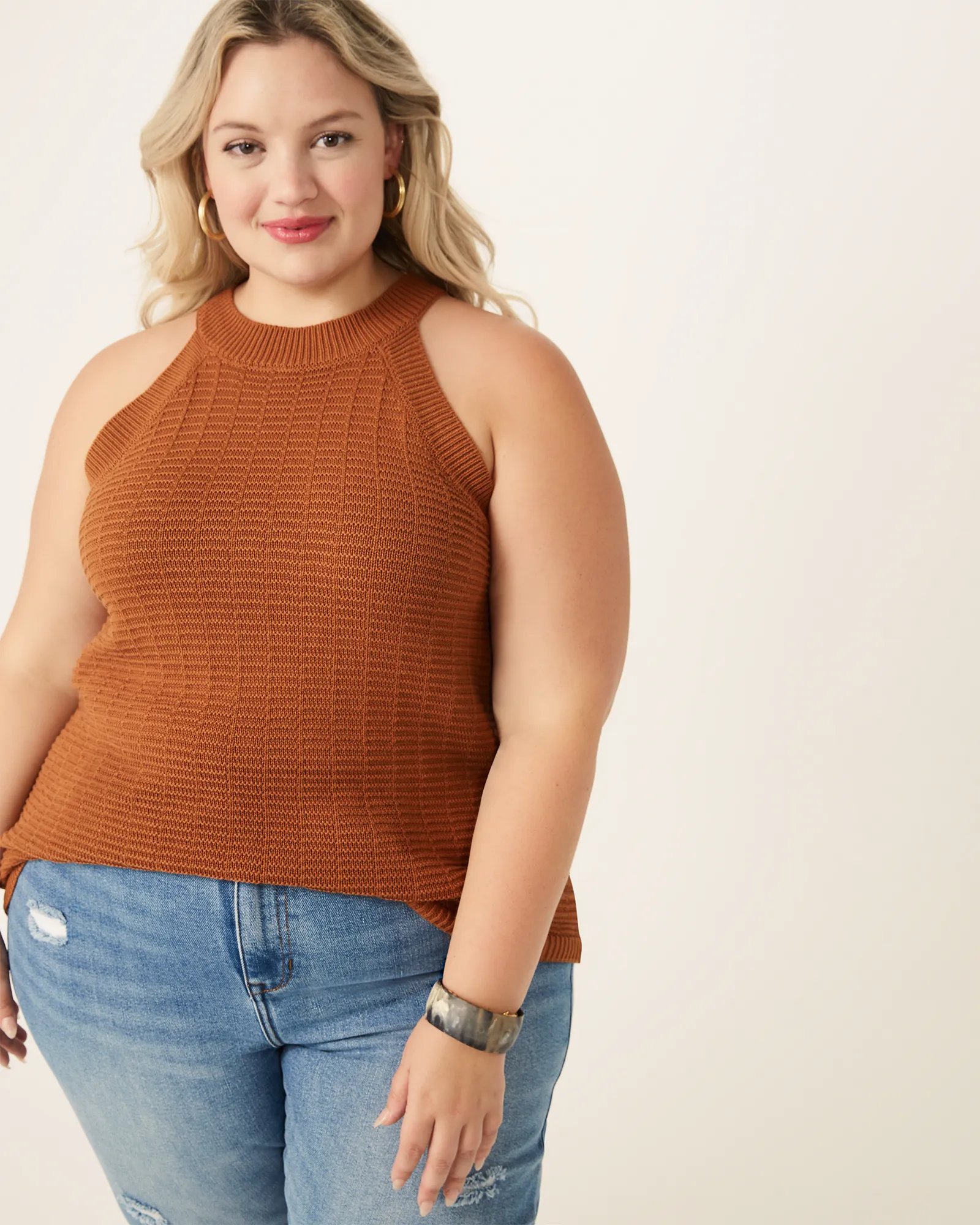 Bella Halter Top | Orange