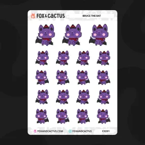 Bruce the Bat Stickers