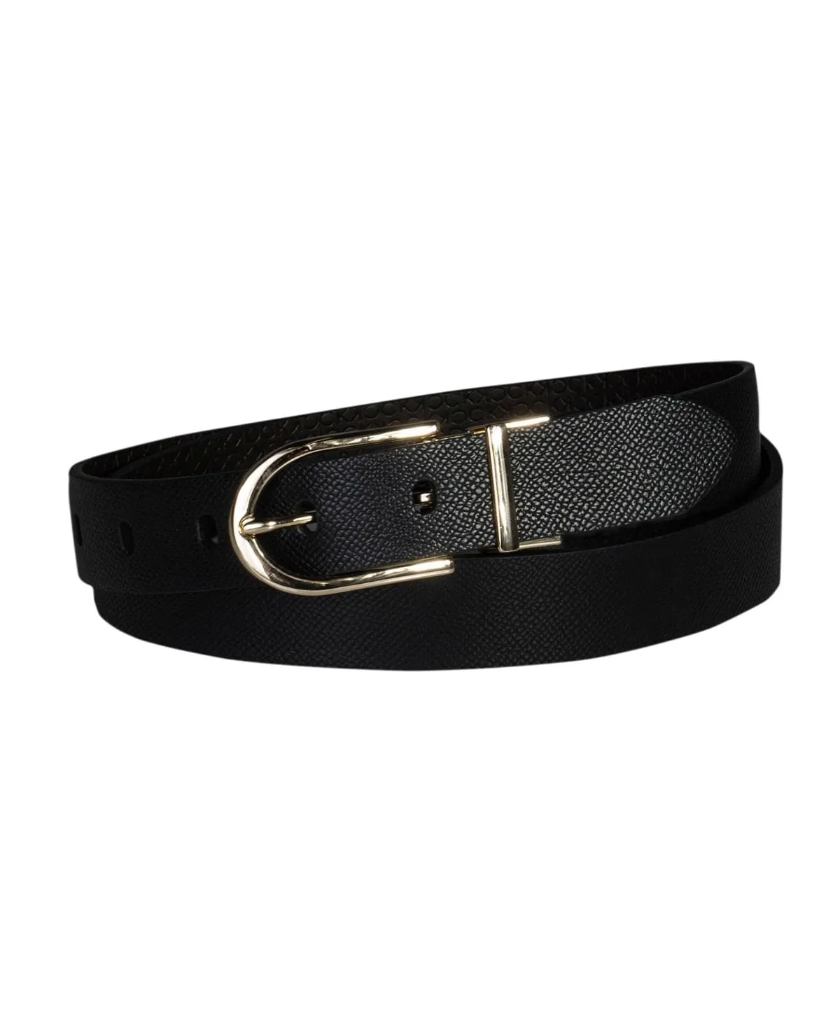 Calvin Klein Women's Casual Reversible Embossed Belt