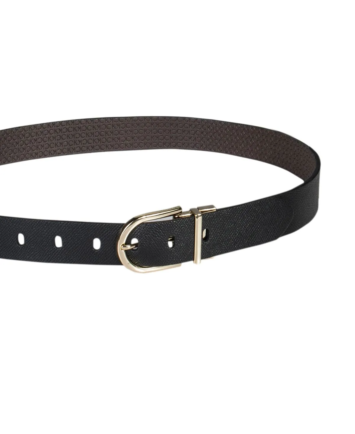 Calvin Klein Women's Casual Reversible Embossed Belt