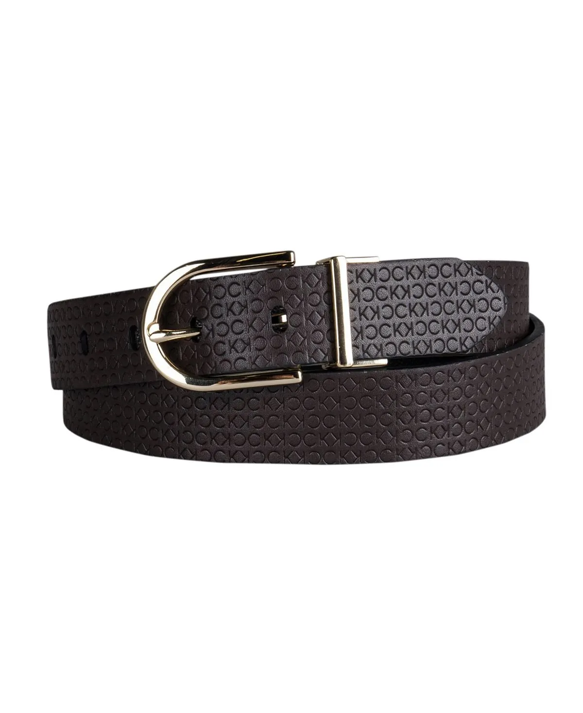 Calvin Klein Women's Casual Reversible Embossed Belt