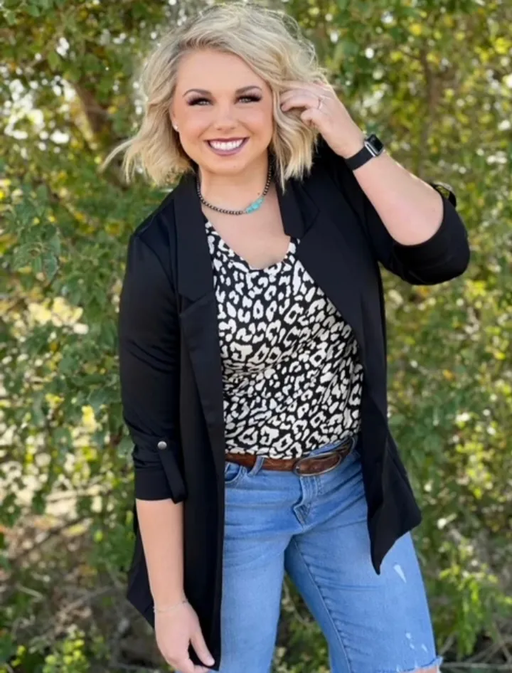 Camryn Black Blazer