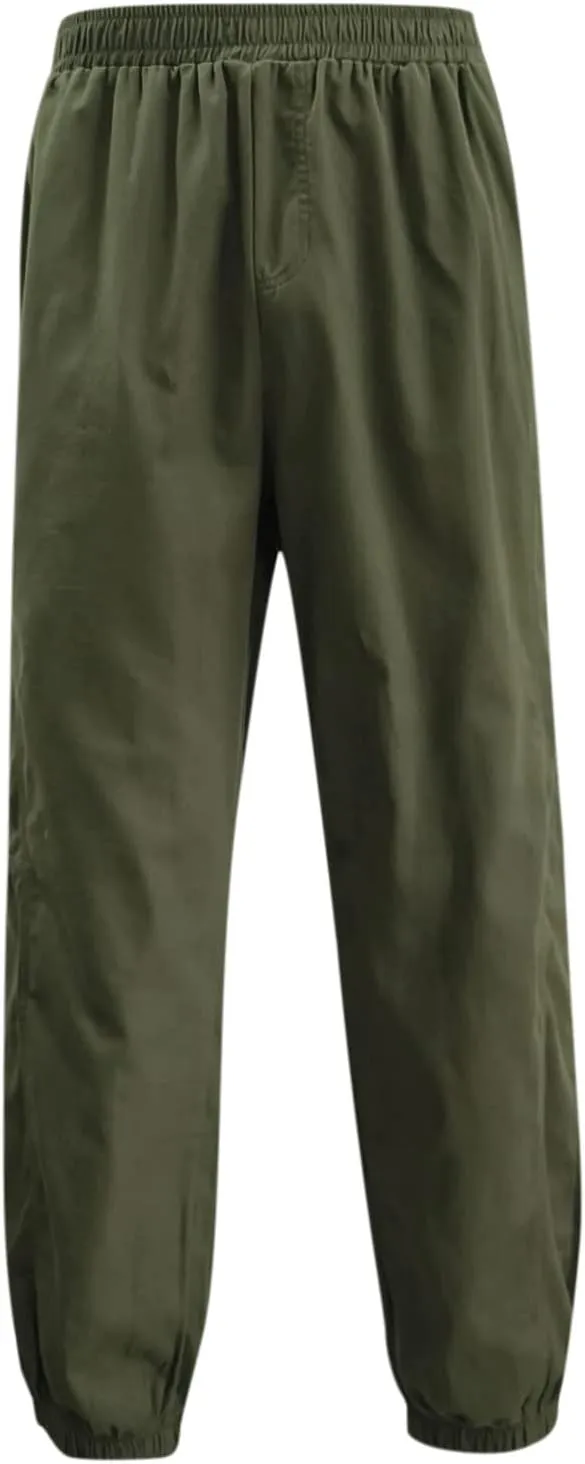 Cargo Pants for Men Big and Tall, Cargo Pants Elastic Waist Joggers Solid Casual Multi Pockets Outdoor Straight Type