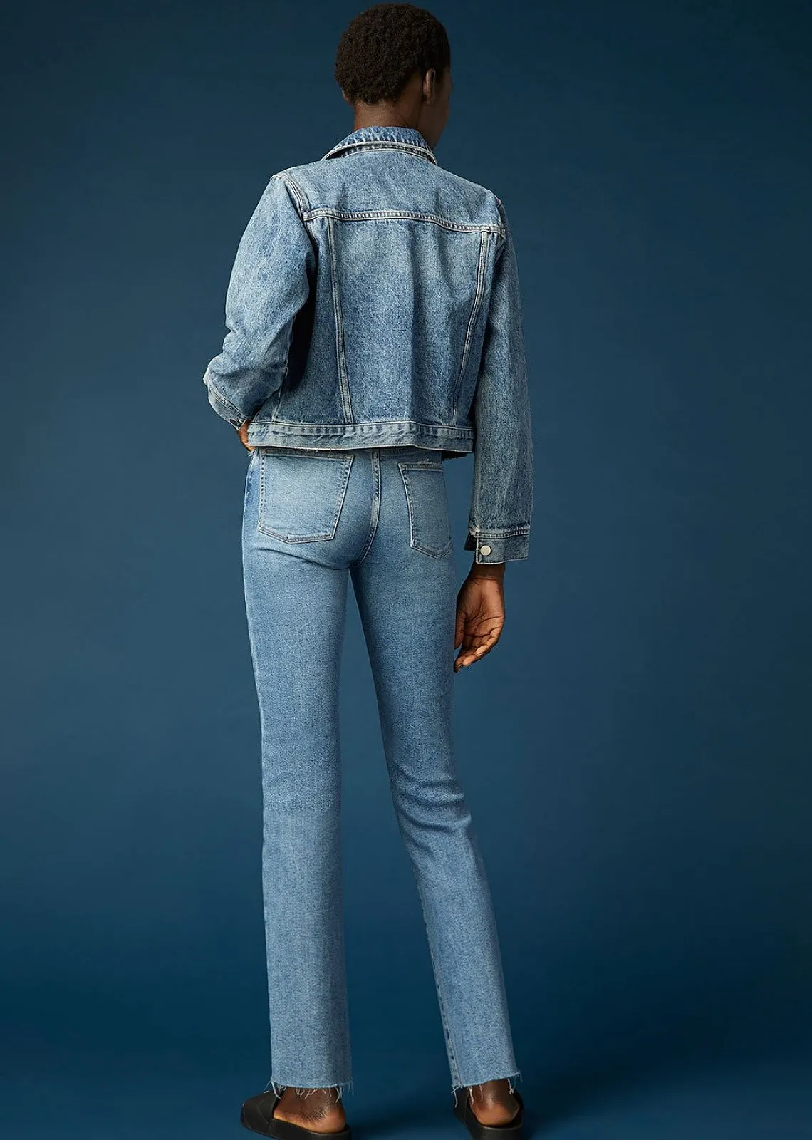 DL 1961 Patti H/R Straight Vintage 31" in Glacier Raw
