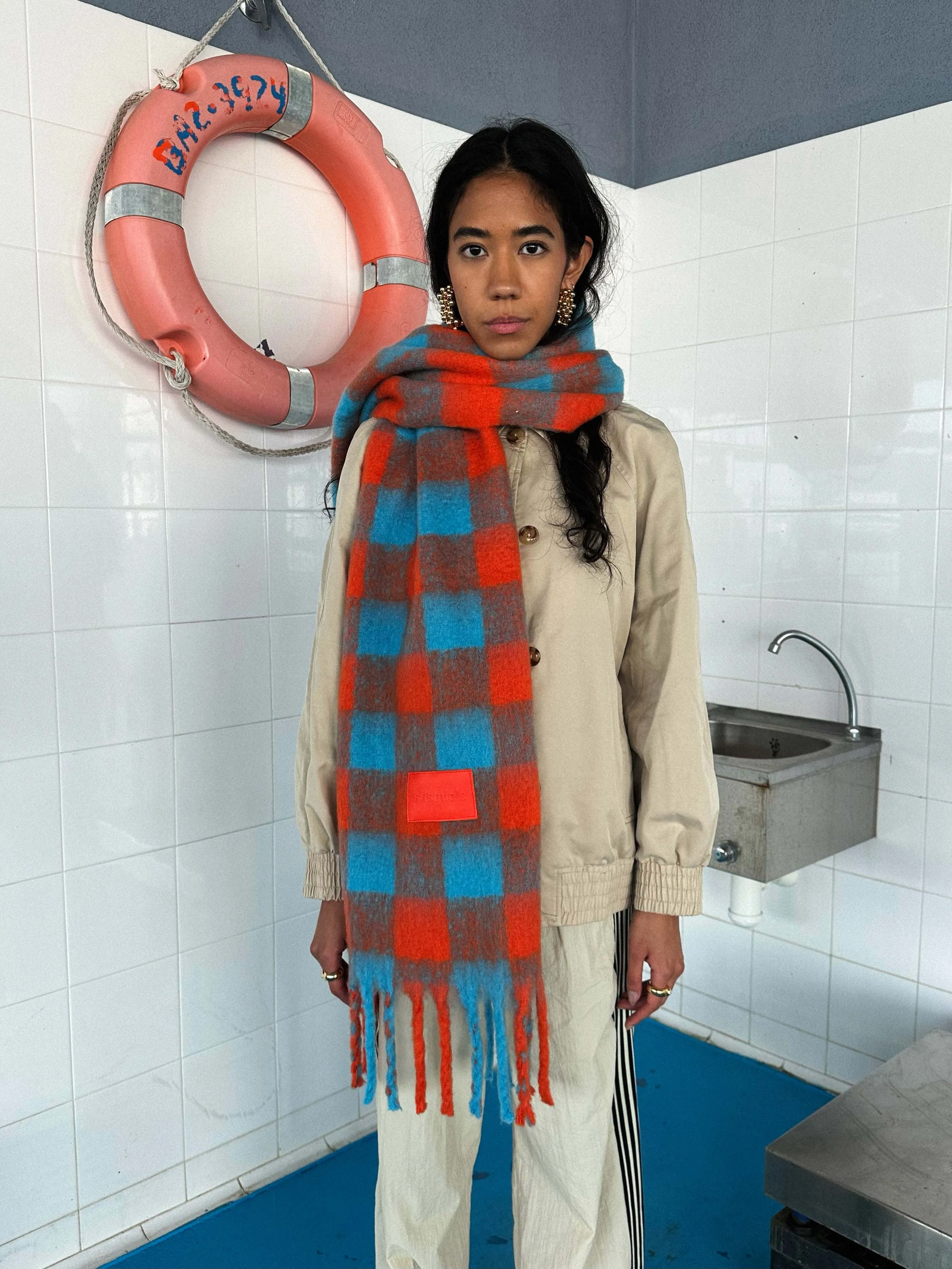 Galway - Blue&Orange Scarf