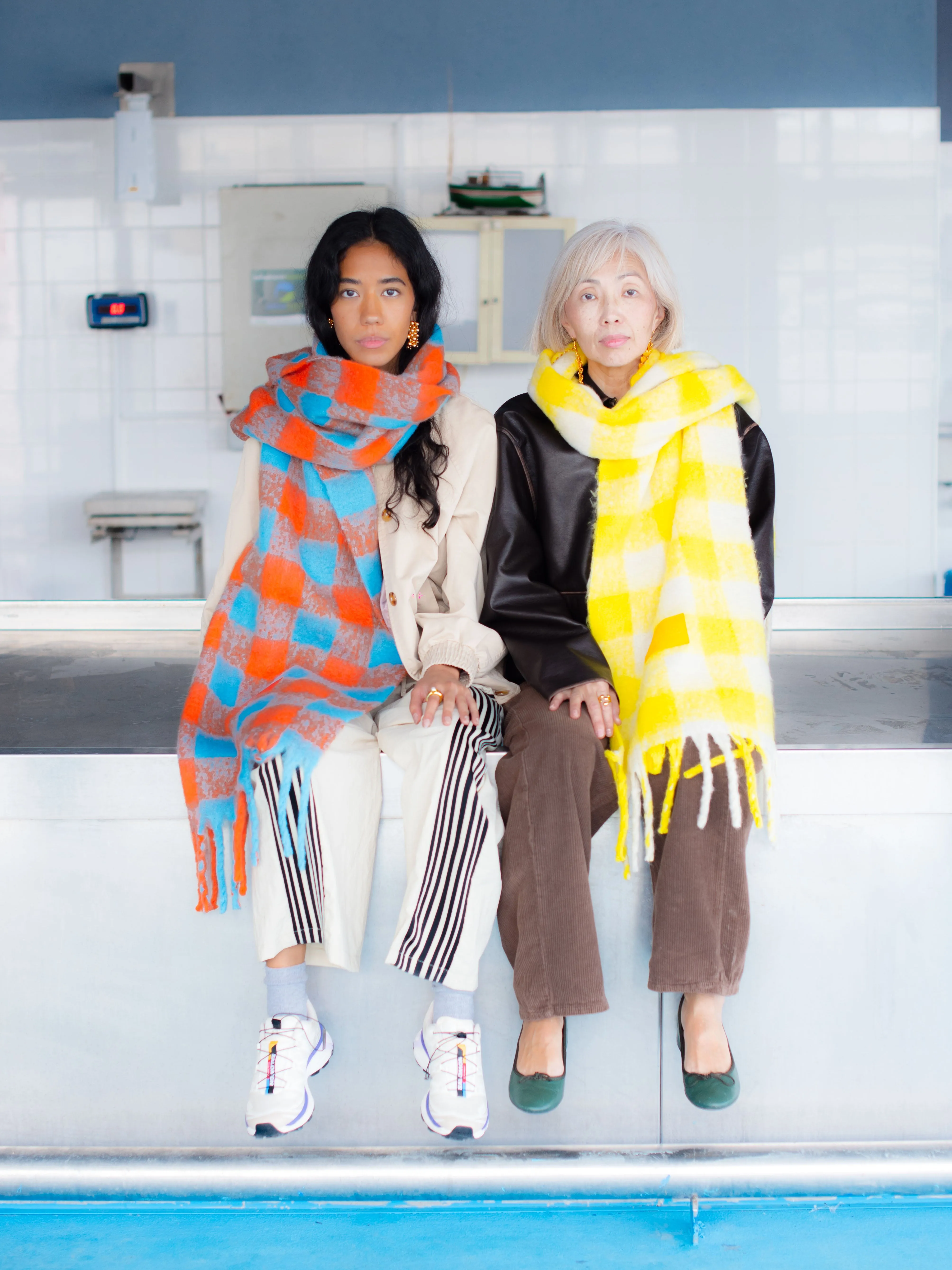 Galway - Blue&Orange Scarf