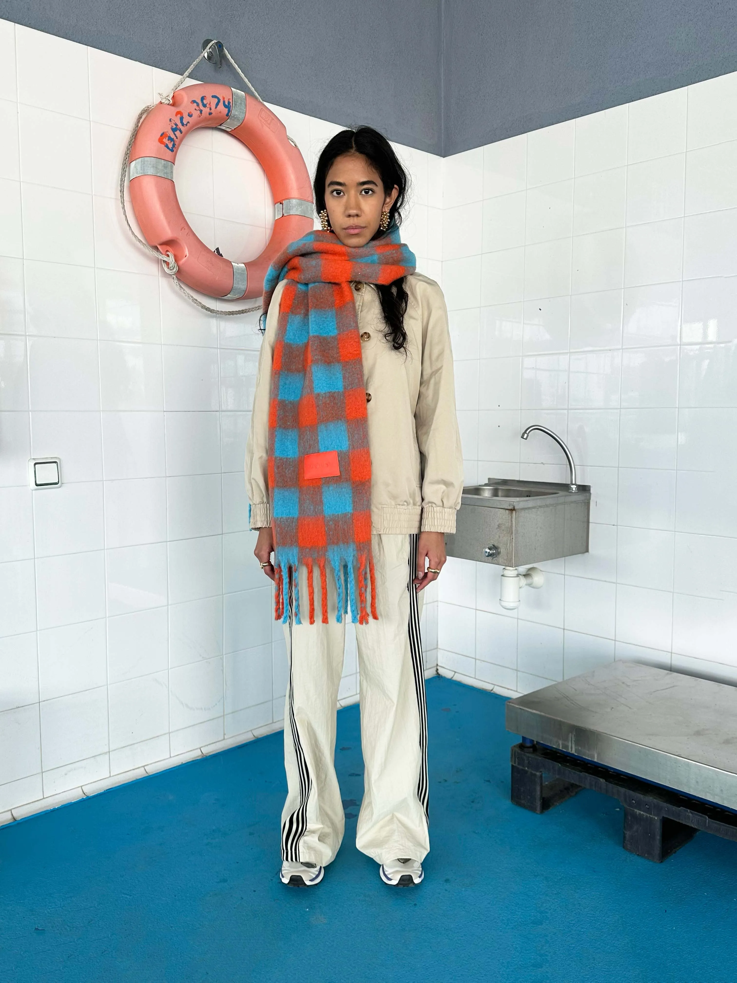 Galway - Blue&Orange Scarf