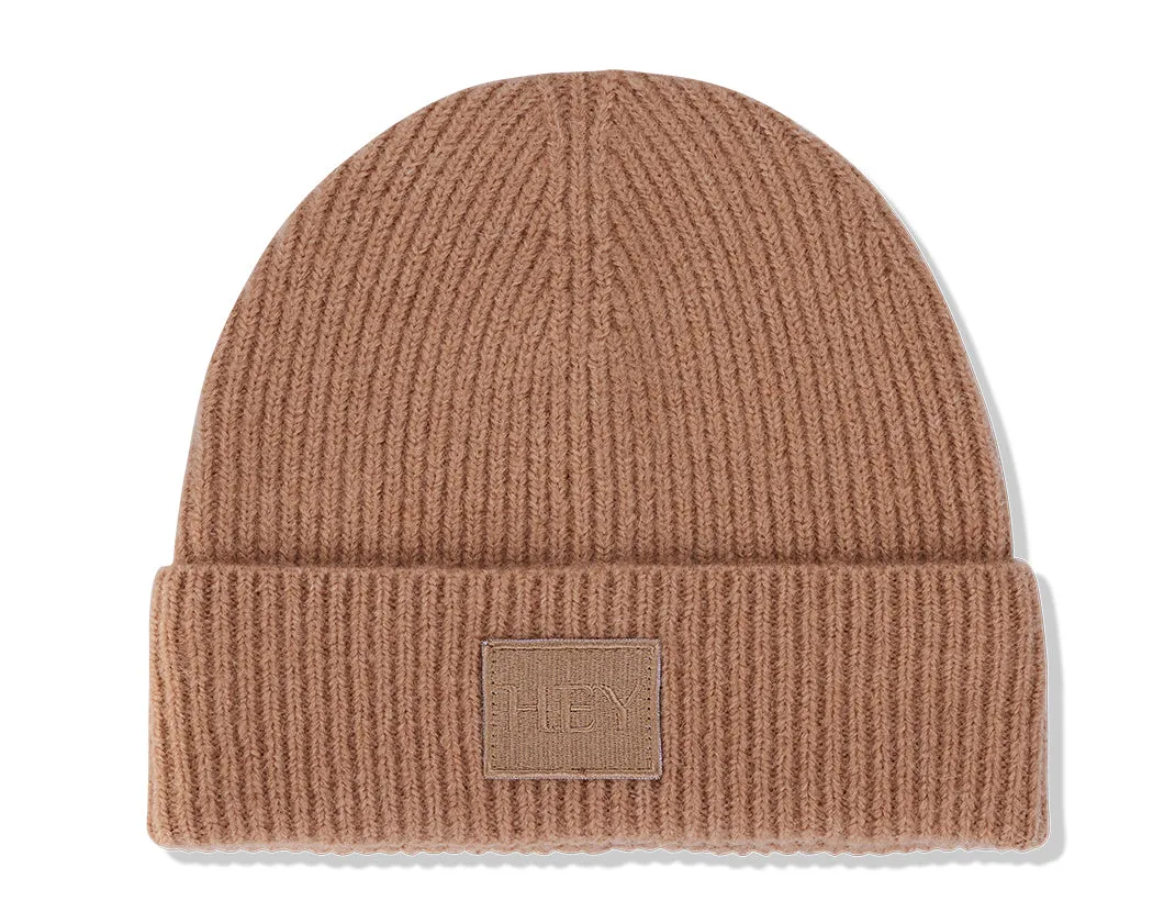 Hey Beanie & Cozy Scarf - Sand / Blue