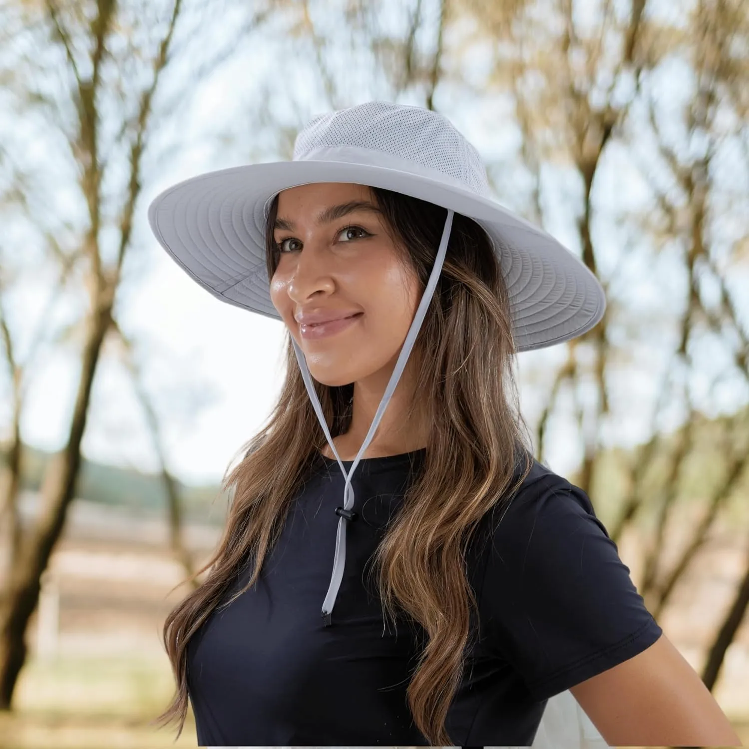 Home Prefer UPF50  Mens Sun Hat Wide Brim Fishing Hat Foldable Large Brim UV Protection Sun Hat for Men Women Beach Gardening