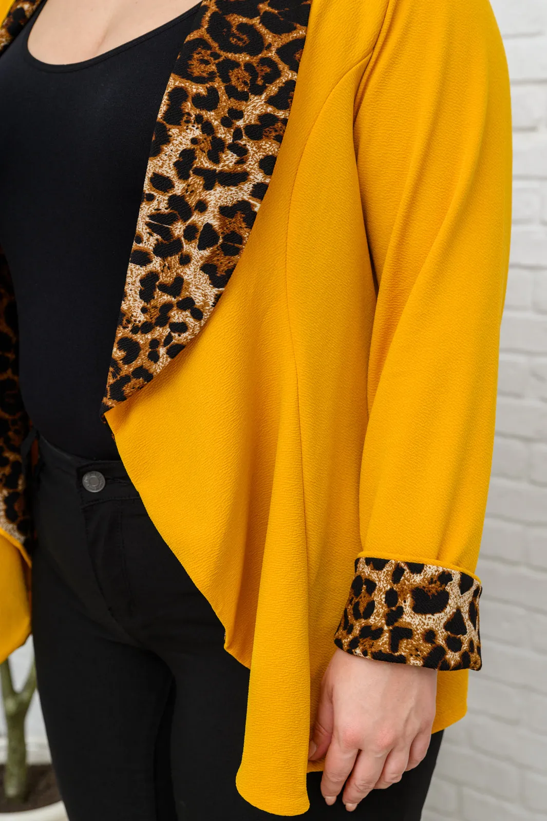 I Have A Dream Animal Print Blazer in Mustard - 12/15/2022