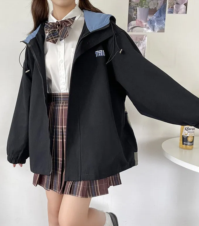 Kawaii Mori Girl Style Bear Plus Velvet Hooded