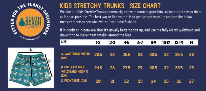 Kids Stretchy Trunks: Durian et.al