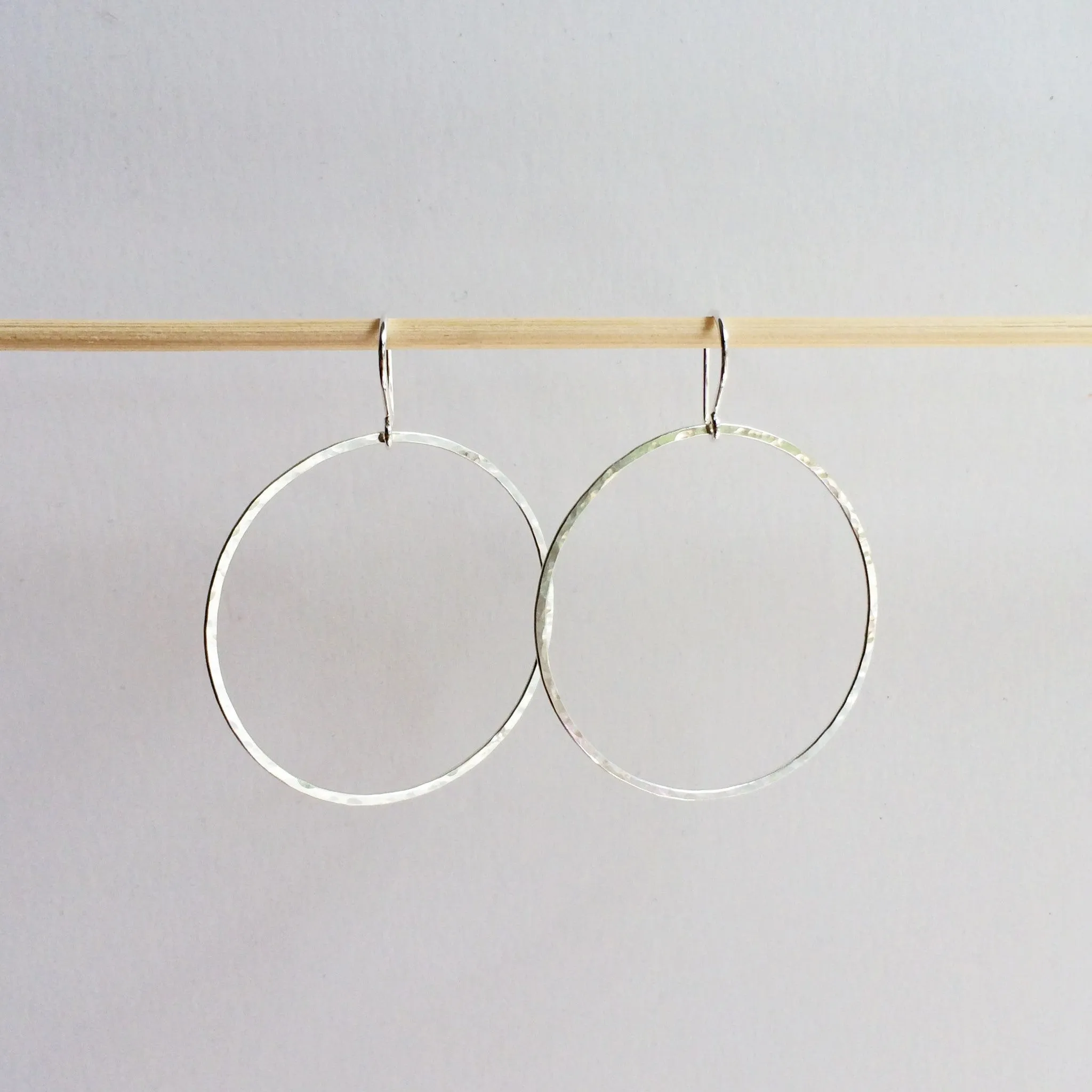 Large Circle Drop Hoops