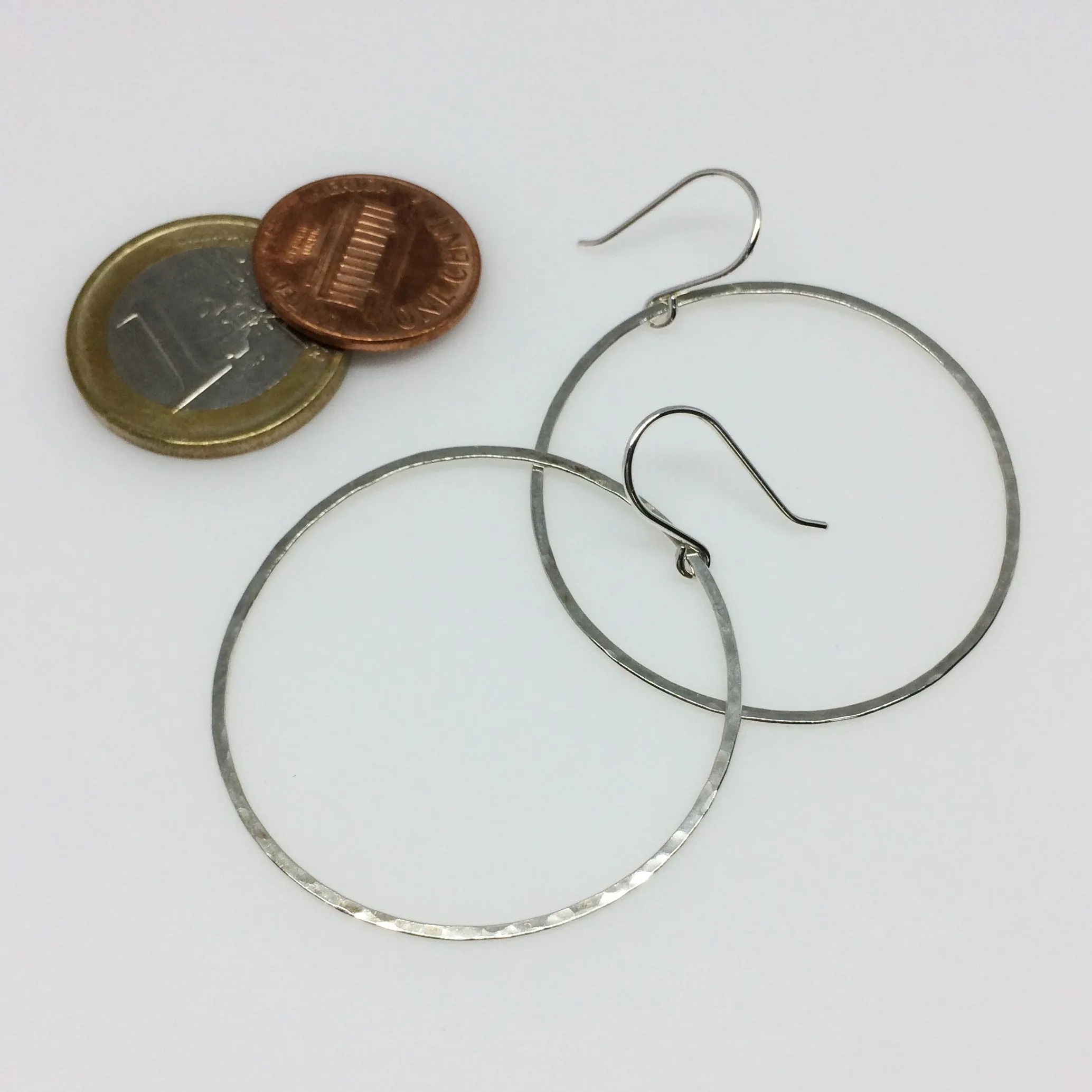 Large Circle Drop Hoops