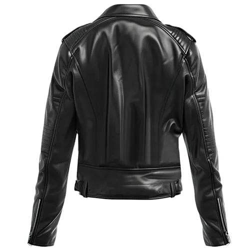 Leather Jets Womens Black Genuine Sheepskin Classy Shirt Collar Winter Pilot Outfit Casual Flight Aviator Leather Jacket