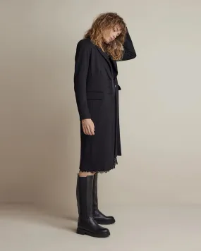 Long Punto Milano Blazer in Black