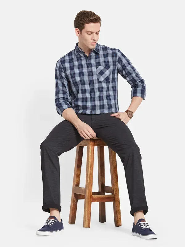 Men Black Casual Trouser