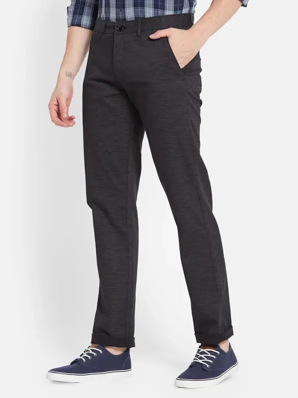 Men Black Casual Trouser