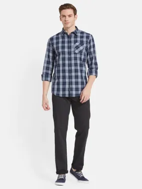 Men Black Casual Trouser