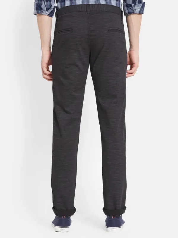 Men Black Casual Trouser