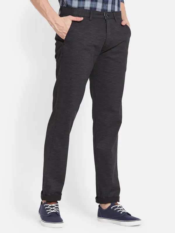 Men Black Casual Trouser
