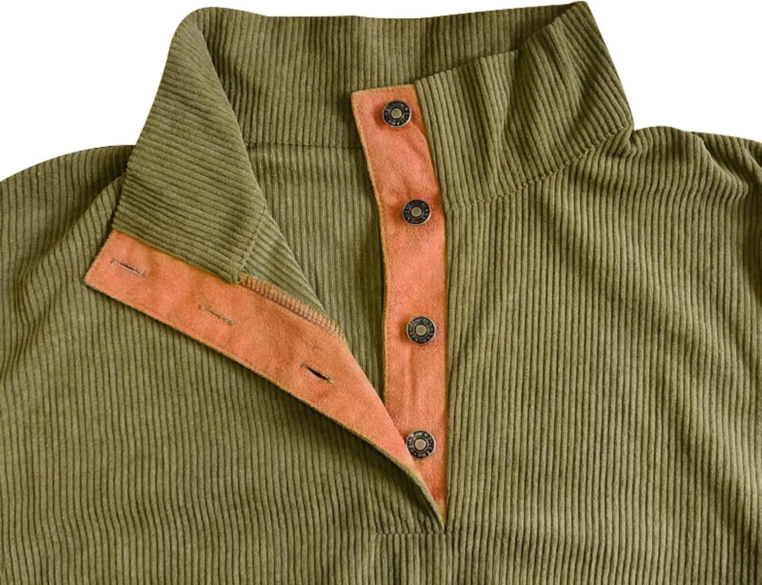 Mens 1/4 Button Sweater Short Sleeve Stand Collar Mens Sweatshirt Thermal Shirt Men's Sweatshirts No Hood, Mens Hoodie