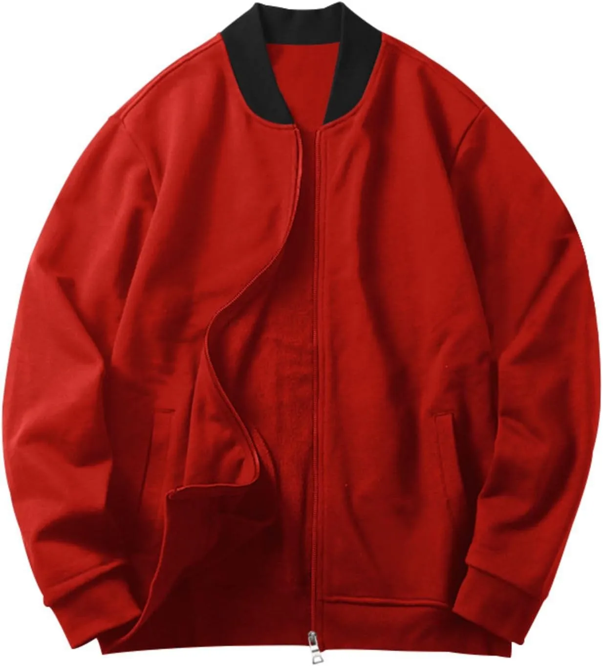 Mens Bomber Jacket Lightweight Windbreaker Flight Jacket Casual Full Zip Softshell Coat Classic Varisty Jacket