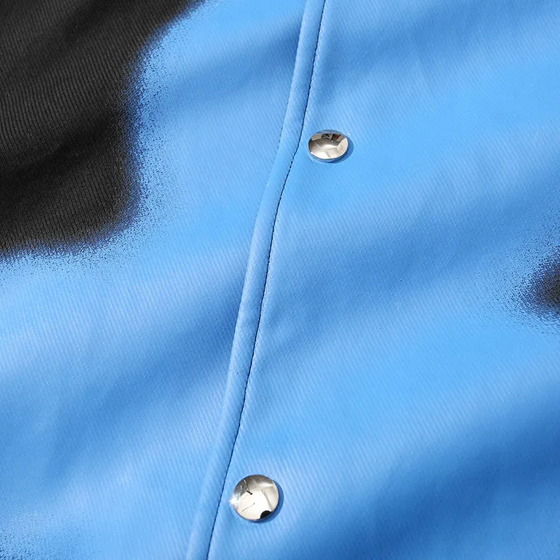 Minimalist Front Graffiti Padded Coat
