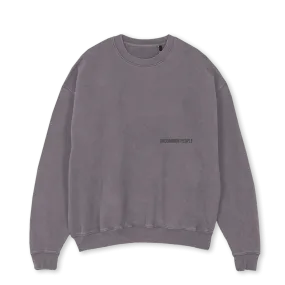 MINIMALIST  Pigment Grey Oversized Crewneck Sweater.