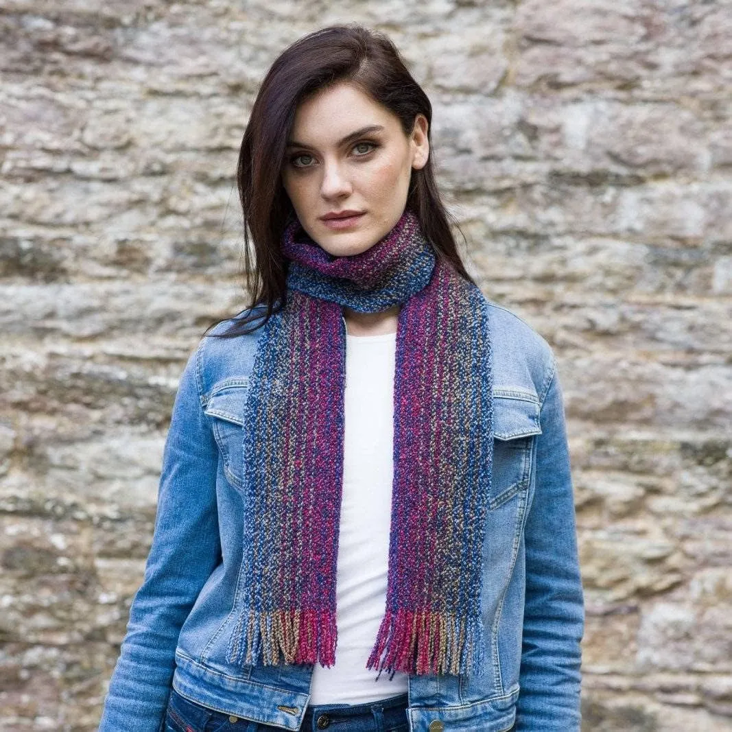 Mucros Weavers Ladies Merino Wool Skellig Scarf, Made in Ireland