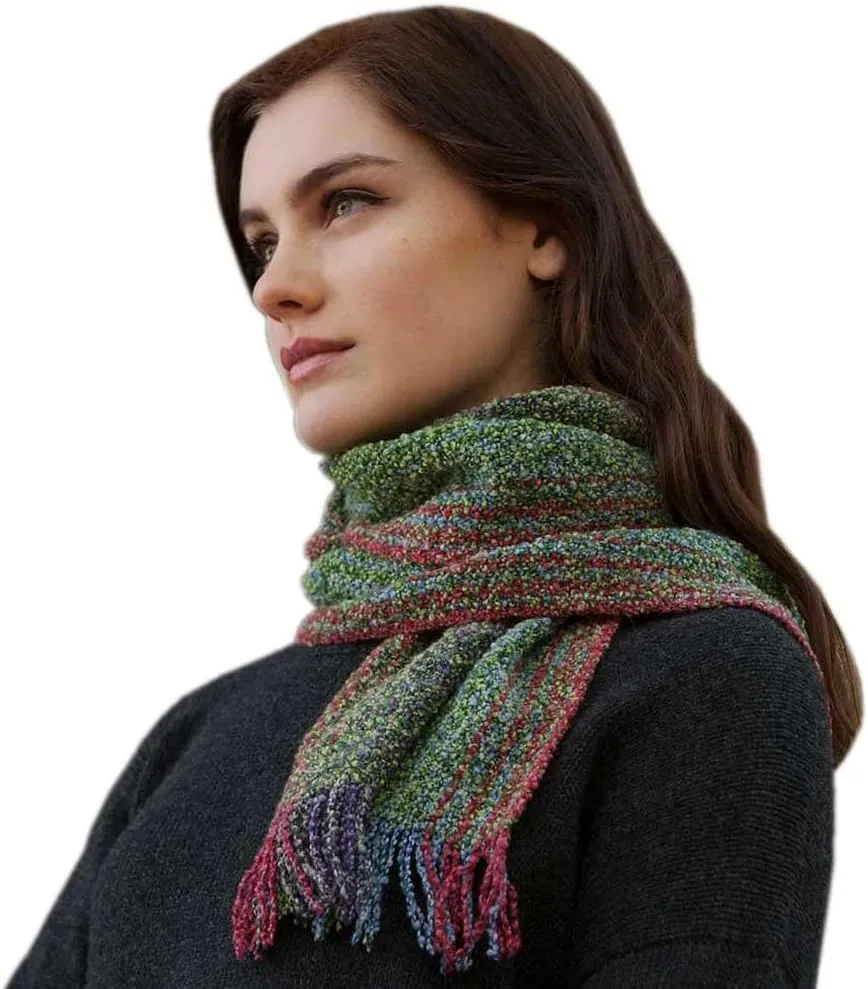 Mucros Weavers Ladies Merino Wool Skellig Scarf, Made in Ireland