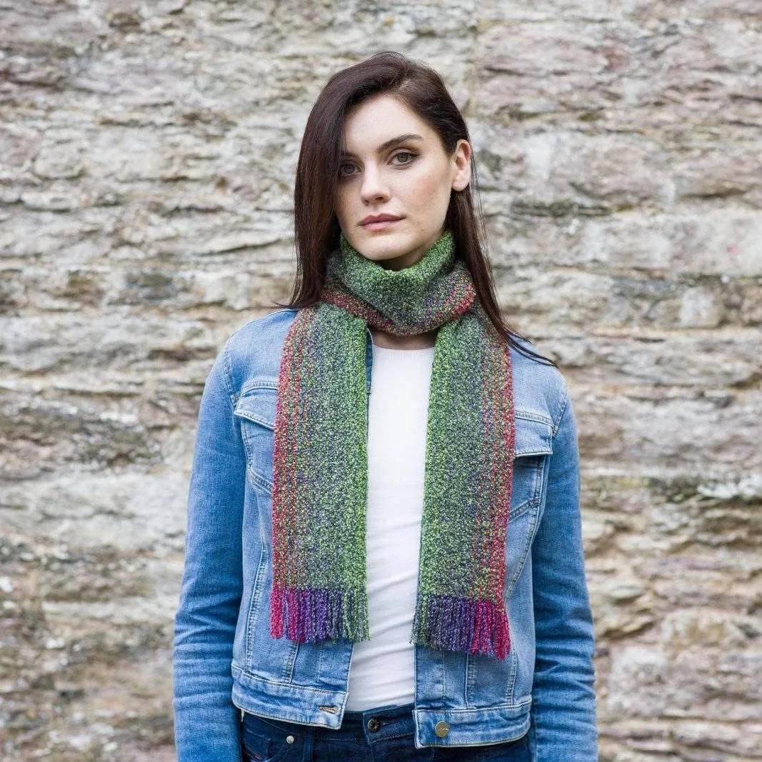 Mucros Weavers Ladies Merino Wool Skellig Scarf, Made in Ireland