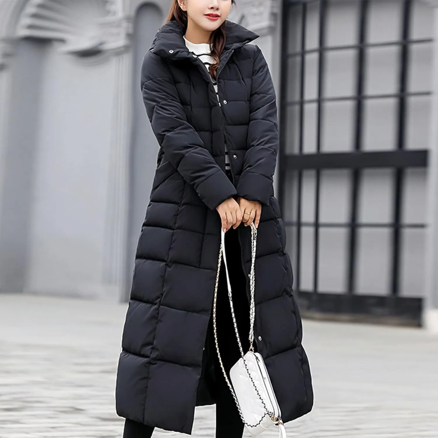 Parka Coats for Women Plus Size Long Thicken Warm Puffer Coat Trendy 2022 Casual Down Jacket with Pockets