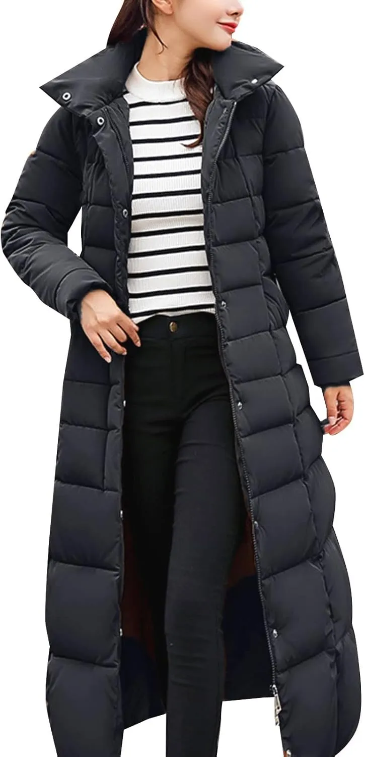 Parka Coats for Women Plus Size Long Thicken Warm Puffer Coat Trendy 2022 Casual Down Jacket with Pockets