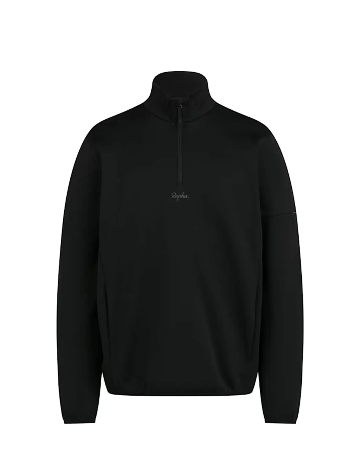 Rapha Mens Tech Fleece Half Zip Black/Grey
