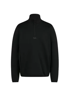 Rapha Mens Tech Fleece Half Zip Black/Grey