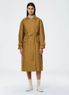 Sculpted Cotton Trench