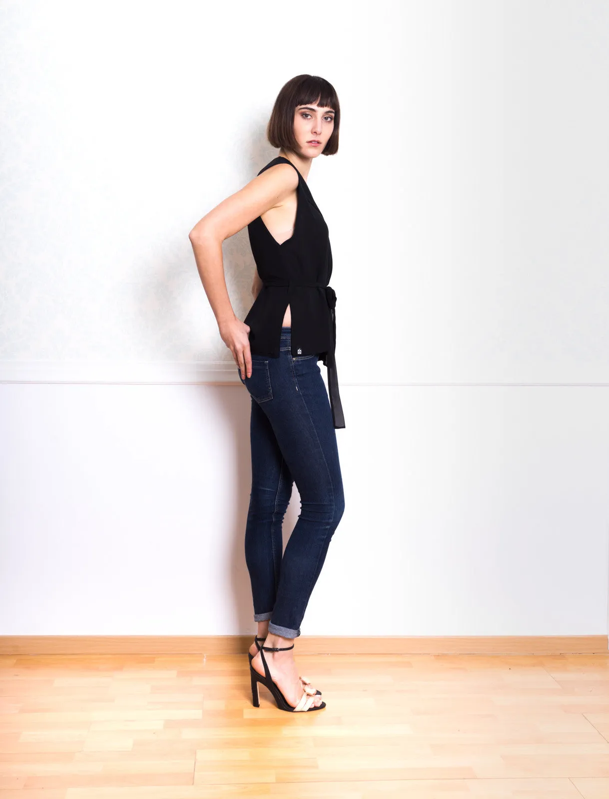 Styga Sleeveless Trench Jacket