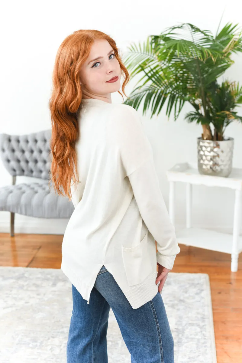 Tana Open Front Knit Cardigan