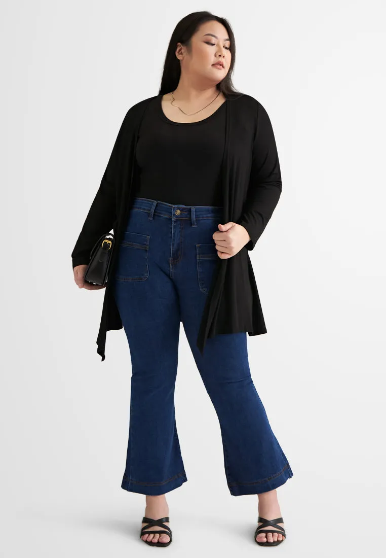 Victoria OUTSTANDINGLY SOFT Open Cardigan - Black