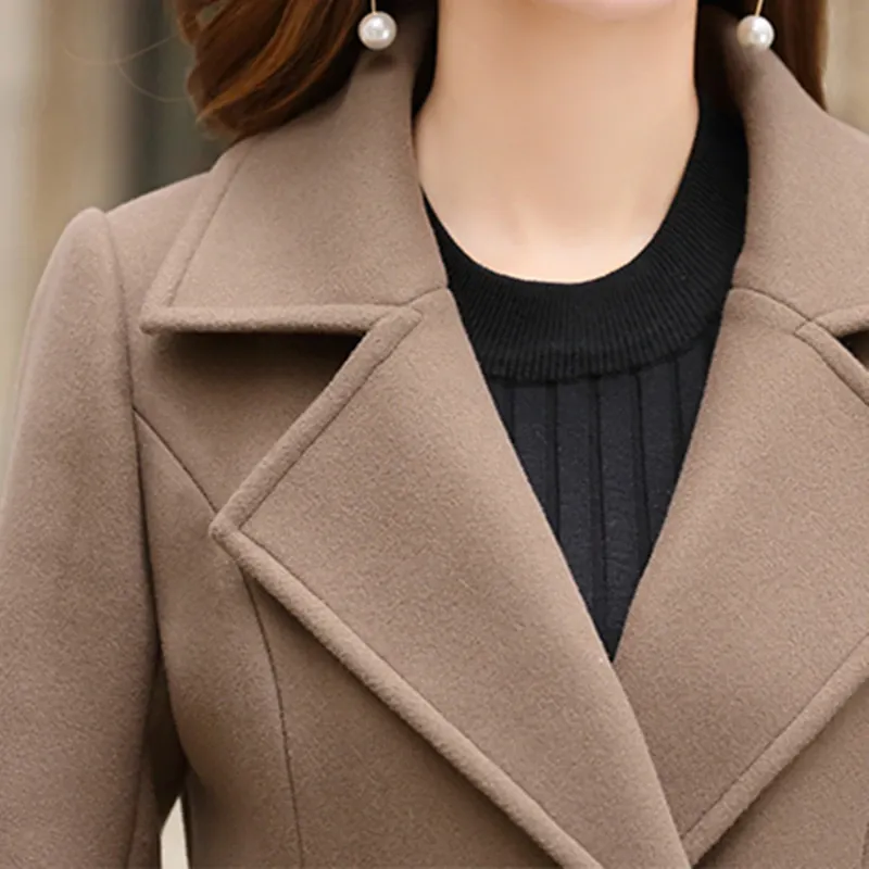 Women's Autumn/Winter Casual Slim Trench With Pockets