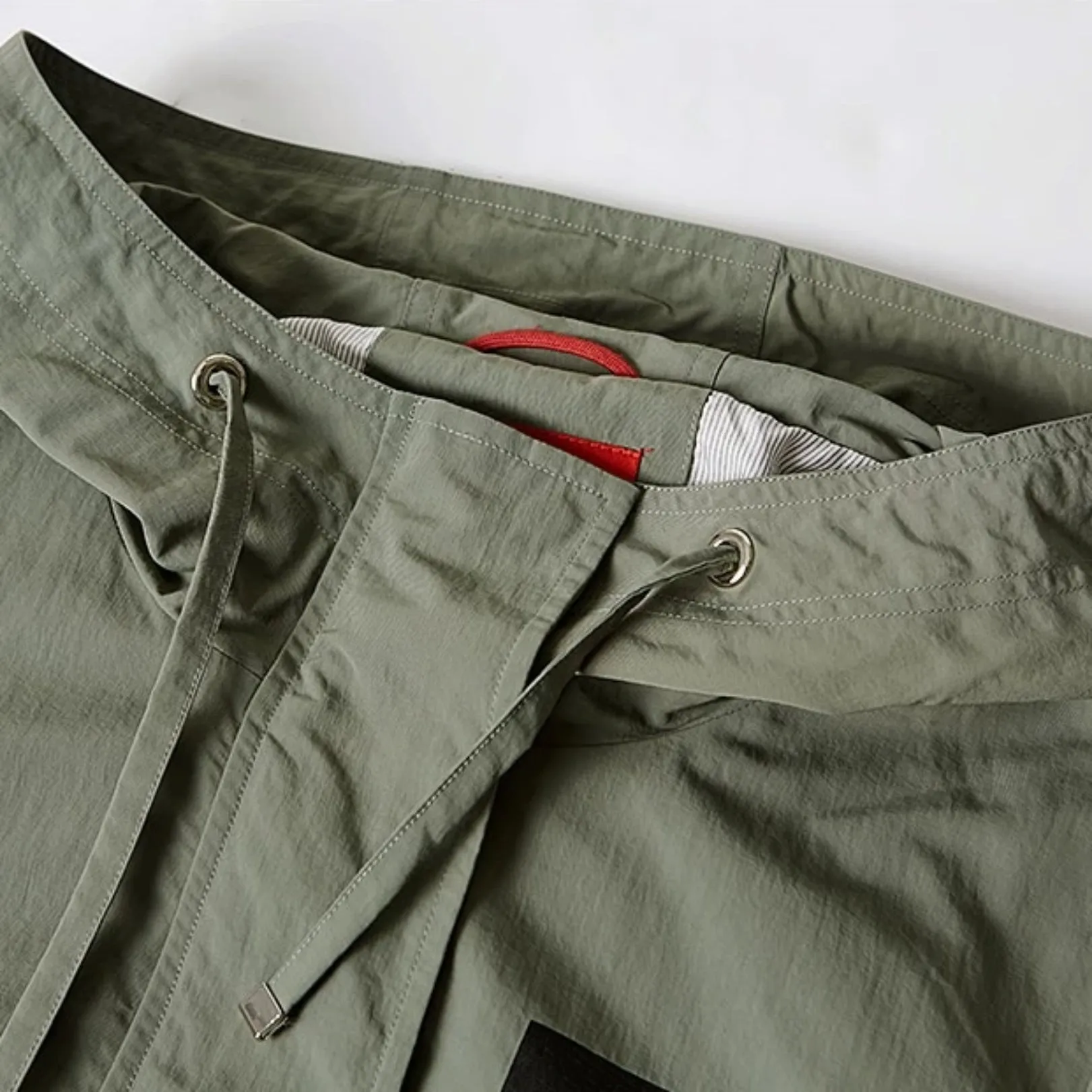 Women's Spring Hooded Solid Trench | Plus Size